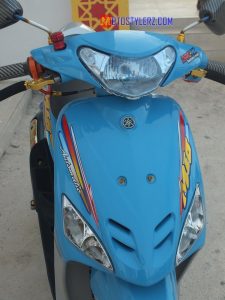 Modifikasi Yamaha Mio : Bodi-Disegarkan Blue Colour