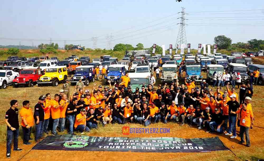 Bhakti Sosial Adhyaksa Jip Club-Diikuti Lebih 80 Kendaraan