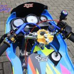 modifikasi motor kawasaki ninja 150R 2000 Bekasi : Area Stang-Nangkring Stablizer Ohlins