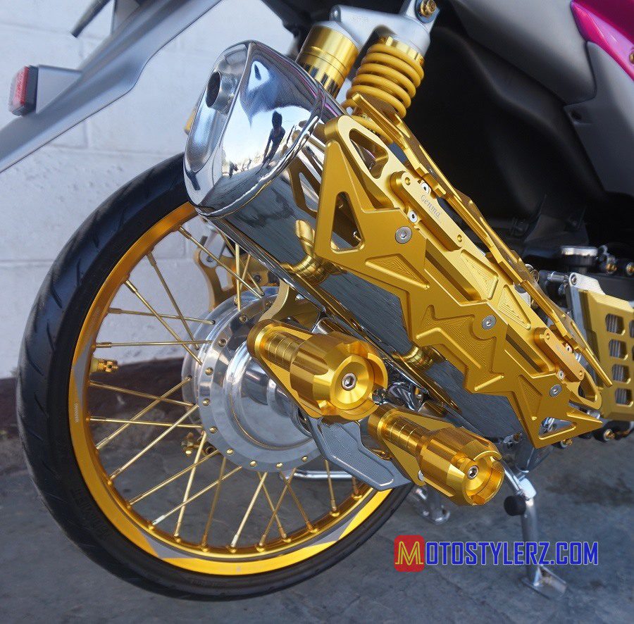 Modifikasi Yamaha Aerox 2018 : Cover Muffler-Terlihat Mewah