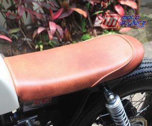 Gambar Modifikasi Motor Yamaha Scorpio 2005 Bandung : Custom Seat-Bermaterial Kulit