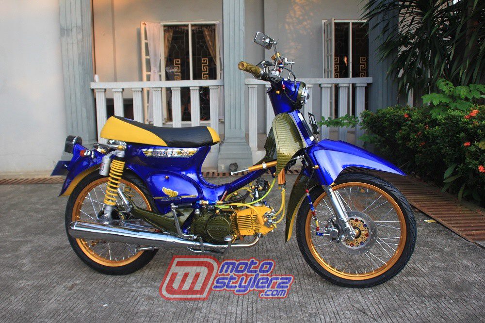 modifikasi motor honda c100 2002 Bekasi : Modifikasi C100-Berkonsep Classic Racing