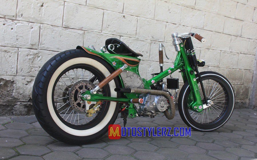 Modifikasi Honda Supra 2004 : Modifikasi Supra-Penyuka Choppy Cub