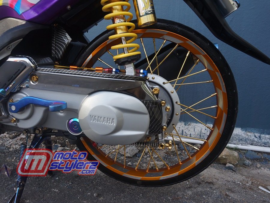 modifikasi yamaha mio 2011 Jambil tema thailook style : Buritan-Dikombo Trend Karbon Printing & Aseso Rainbow