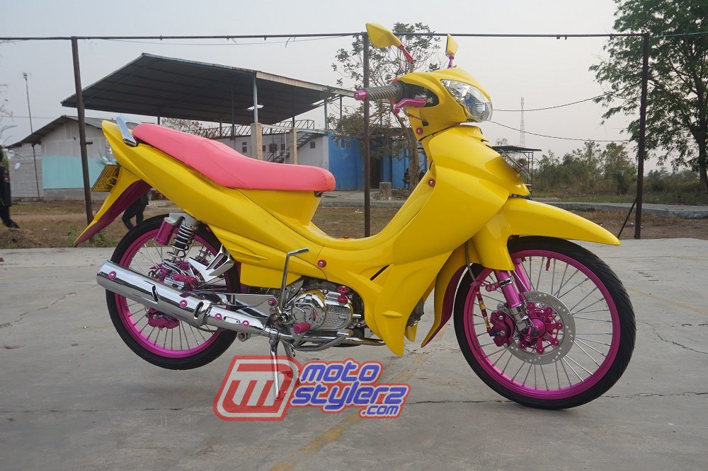 Modifikasi Jupiter Z-Dipikat Warna Ngejreng