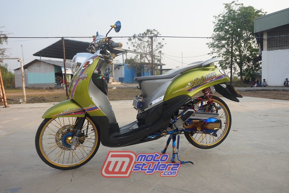 Modifikasi Fino-Dibekali Trend Pro Thailook
