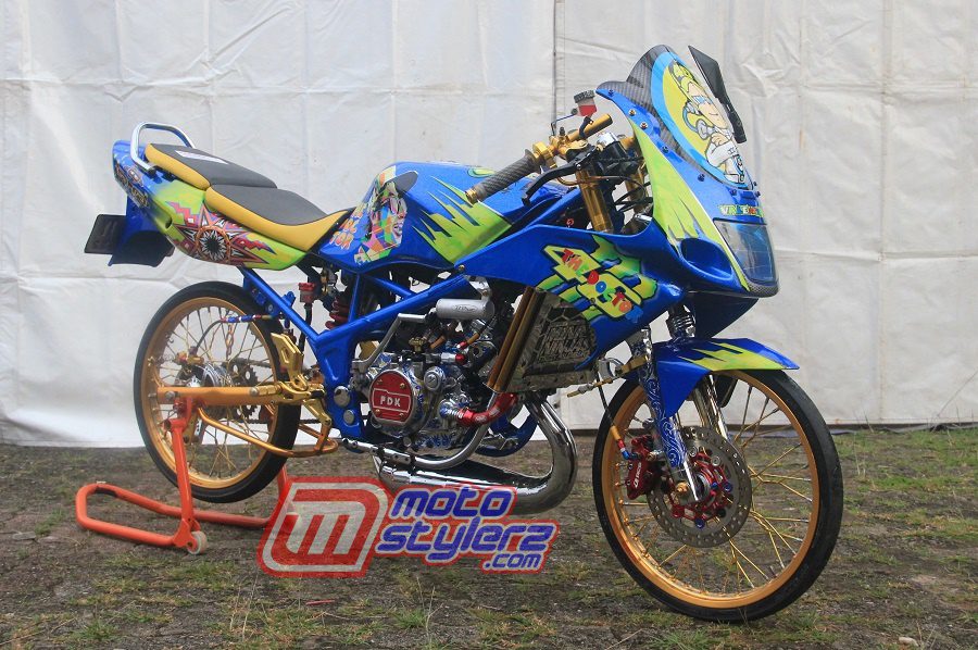Modifikasi Ninja RR-Bukti Ngefans Rossi