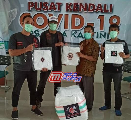 Life Member BB 1% MC-Menyerahkan Alat Pelindung Diri Kepada pusat Pengendali Covid-19 Di RS Jasa Kartini (Tasikmalaya)