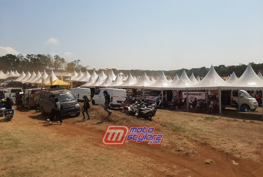 Paddok Area-Tertata Rapih Bareng Tenda Kerucut yang Sudah Ditetapkan Penyelenggara