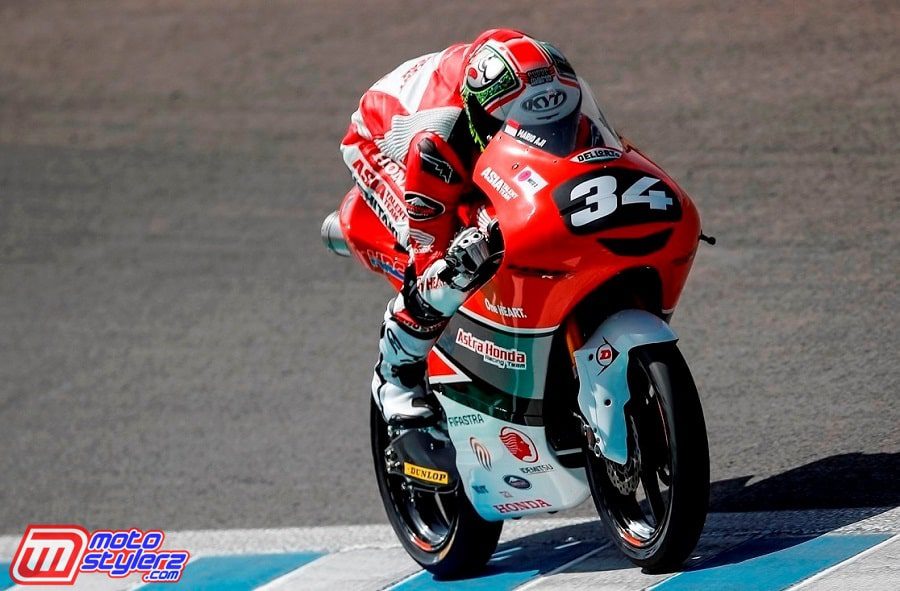 Aksi Mario Suryo Aji-Bukti Kesuksesan Pebalap Binaan PT Astra Honda Motor