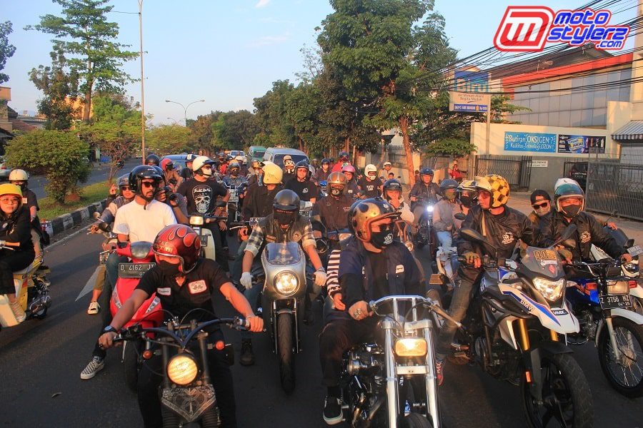 Ngabret Bareng (Fun Riding)-Jadi Pembuka Wajib, Diikuti 40 Motor Kustom