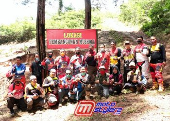 Peletekan Batu Pertama Mushola -Dilakukan Perwakilan Forkopinda, Brata's Unigal, Oranye Trail Adventure & Offrader