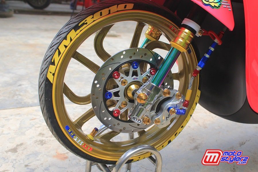 Roda Dpn-Nyentrik Bareng Disc & Kaliper Nissin