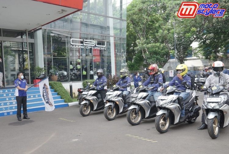 Test Ride All New Aerox 155 Connected-Diikuti Awak Media & Komunitas Yamaha