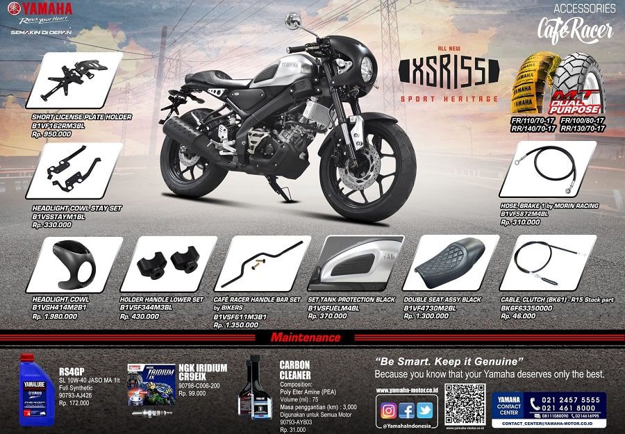 Aksesoris XSR 155 (Cafe Racer)