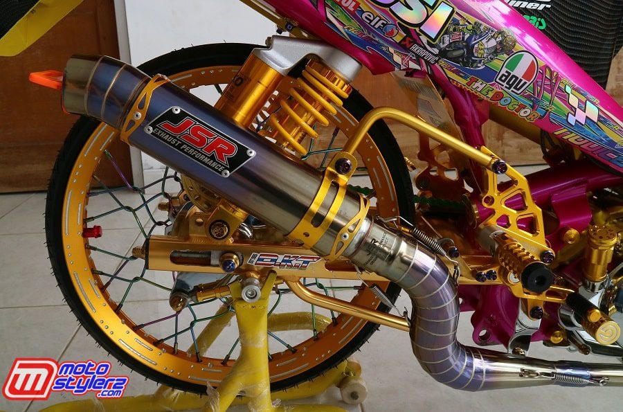 Roda Blk-Diangkerin Custom Spoke & JSR Muffler