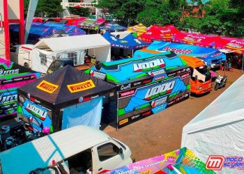 Suasana Paddock Rabu Ini-Disesaki Tenda Tim Dari Berbagai Wilayah