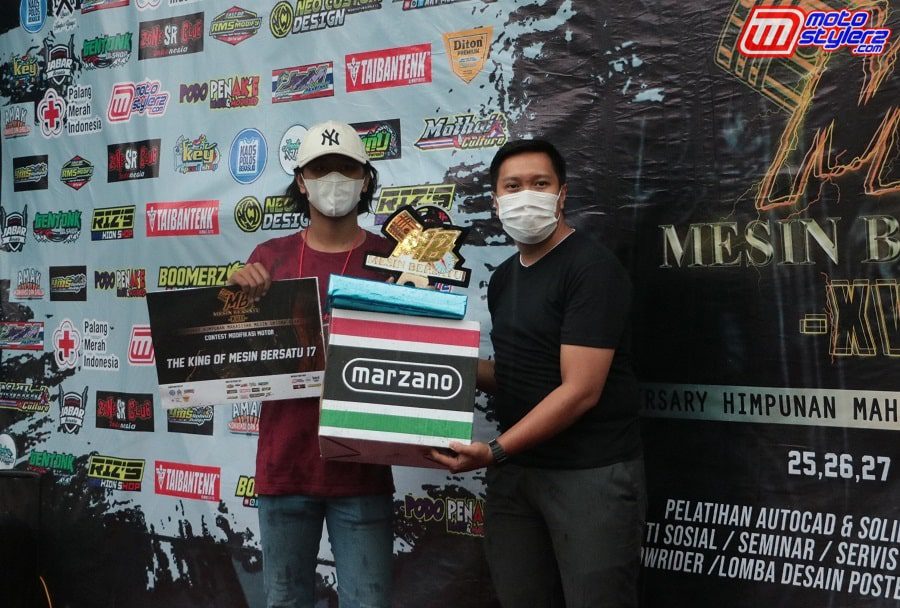 The King-Diraih PCX Milik Imam Ummank feat Kuskus Official, Diganjar Uang Pembinaan Dari Mirza Auto Care, Diton Premium Serta Marzano Helmet
