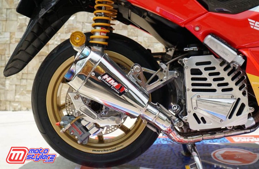 HM1 Muffler-Stylish Berlapis Krom