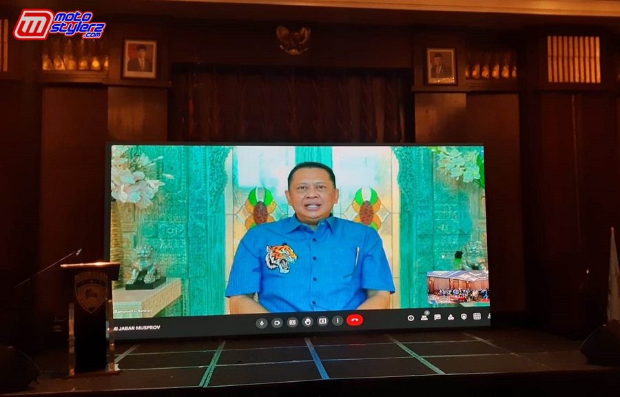 Bamsoet Hadir Secara Virtual Dalam Momen Musprov IMI Jabar 2021