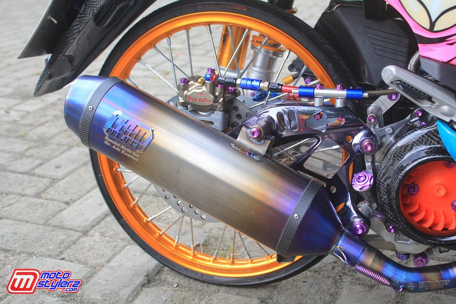 TZM Project Titanium Exhaust Series Memikat Scoopy Ade Kombet Made In Cilmans Workshop Asal Bekasi
