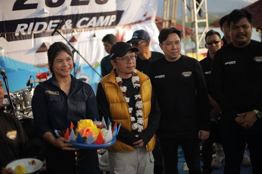 Bupati Bangka Tengah (Bateng) Algafry Rahman Hadir Di Kemeriahan Maxi Yamaha Day 2023