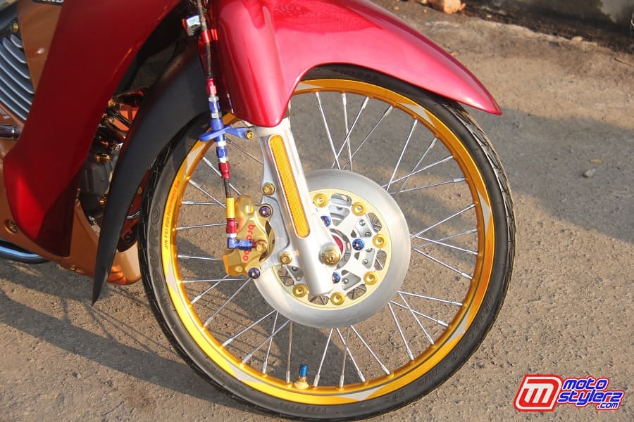 Roda Depan-Pakem Modis Berganti Kaliper Brembo