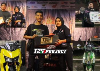 Veny Prilinea (Team Creative TZM Project) Bersama Juara Kontes Mesin Bersatu XX Unisma Bekasi