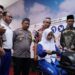 Ketua Yayasan AHM Ahmad Muhibbuddin bersama, Kepala Cabang Dinas Pendidikan Wilayah XII Provinsi Jawa Barat Dedi Suryadin, S.Pd., M.Pd., Kasat Binmas Polres Kota Tasikmalaya AKP Dede Tarmand S.H dan Chief Operating Officer PT DAM Lerri Gunawan Meninjau Para Siswa Belajar Berkendara menggunakan Honda Riding Trainer (HRT) & Zona Praktik di Safety Riding Lab Astra Honda SMK Negeri 4 Tasikmalaya