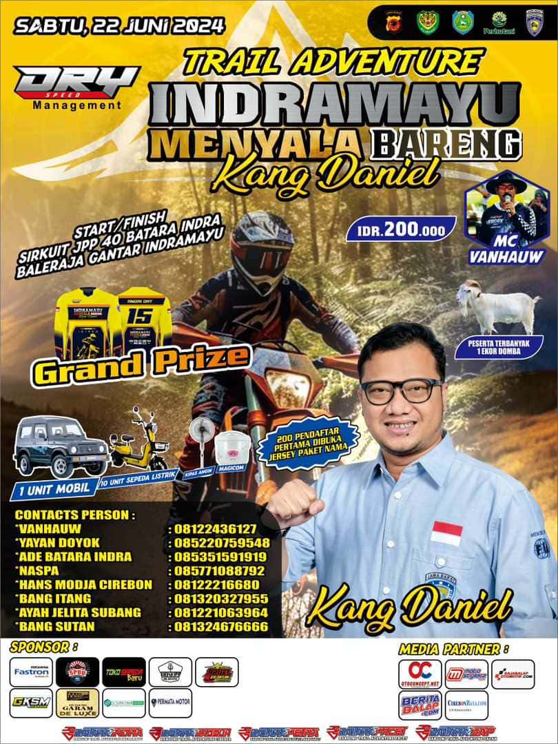 Trail Adventure Indramayu Menyala Bareng Kang Daniel