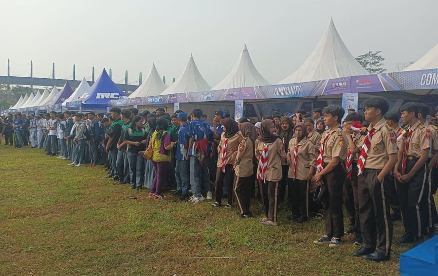 Pelajar Dari Berbagai Sekolah se Kabupaten Bandung Hadiri Yamaha Enduro Challenge 