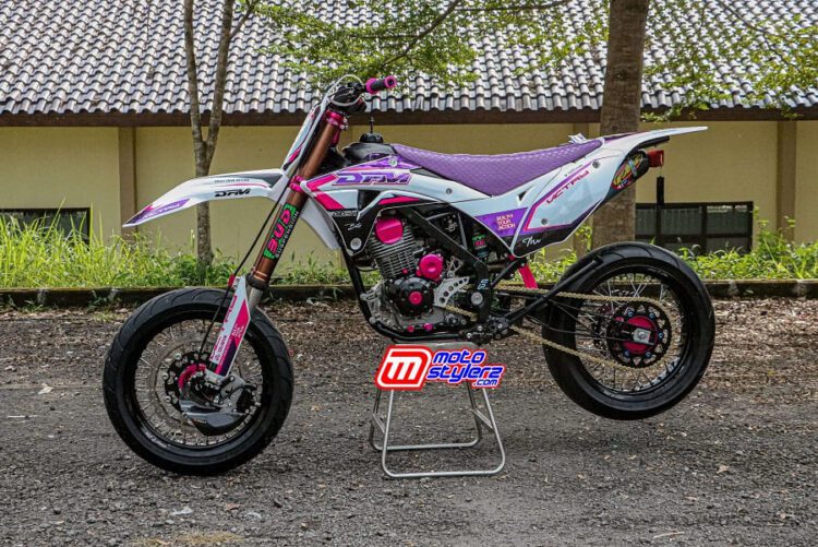 KLX 2010 Sumedang Macho Usai Upgrade Supermoto Style