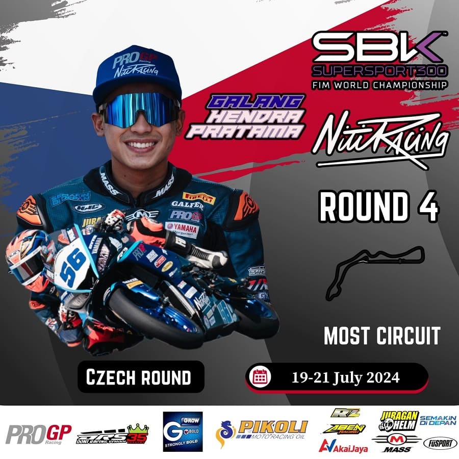 Bersama Pikoli Oil, Galang Hendra Pratama Raih Superpole WorldSSP300 Ceko