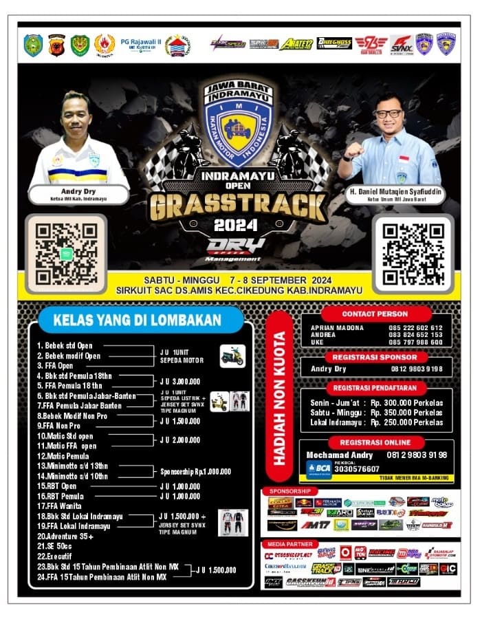 Sirkui SAC Sudah 100%, Siap Wadahi Animo Indramayu Open Grasstrack