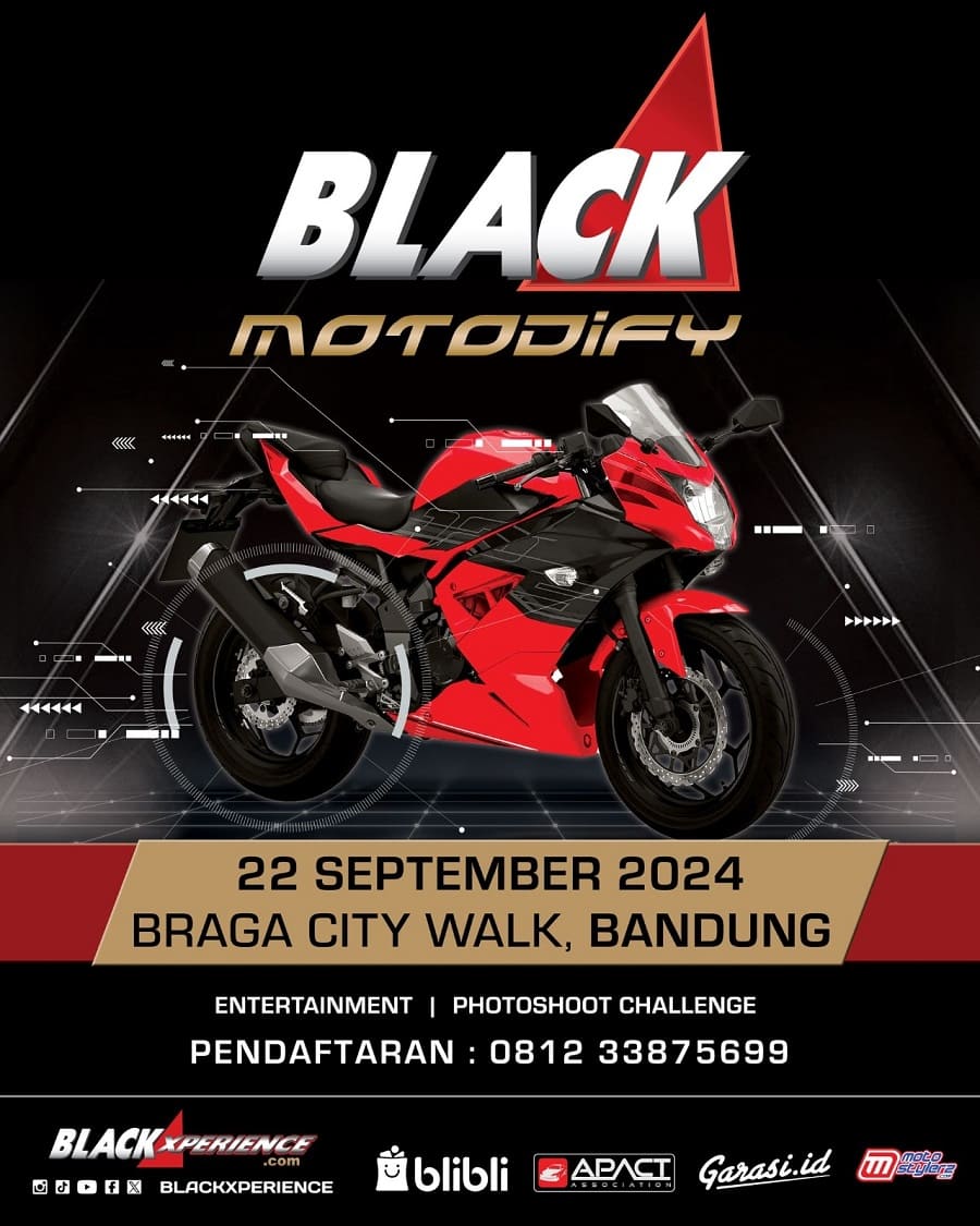 Black Motodify Bandung Hadir Kembali, Dihelat Spesial di Braga City Walk