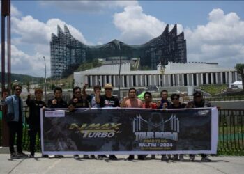 Touring NMAX “TURBO” Sambangi IKN Hingga Susur Sungai Mahakam