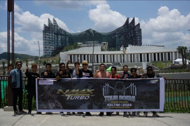 Touring NMAX “TURBO” Sambangi IKN Hingga Susur Sungai Mahakam
