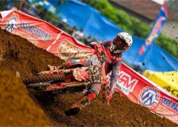 Kencang Selepas Cidera, Crosser AHM Raih Dua Podium Final Kejurnas Motocross