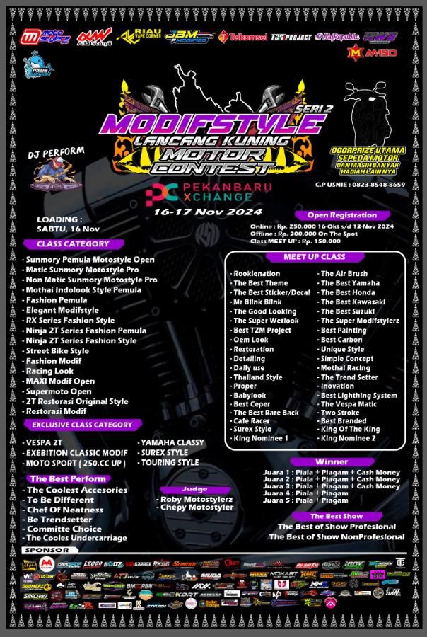 NGX Furatto Series by TZM Project Mantab Jadi Hadiah The Best Of Show Modifstyle Lancang Kuning Motor Contes (Pekanbaru)