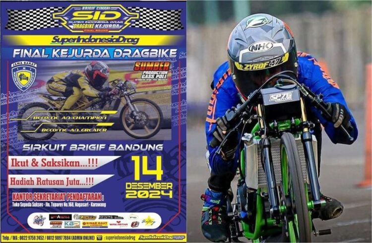 Catat!, SID Final Kejurda Drag Bike Dilangsungkan (14 Des 2024) Di Cimahi