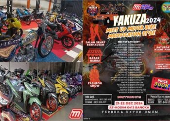 Dihelat 21-22 Des 2024, Tim Yakuza Gelar Meet Up Motor Bike Modification Style (Pangkalpinang)