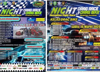Hadiah Jutaan Rupiah Siap Warnai Ramadhan Night Race (Drag Race & Drag Bike) Palembang